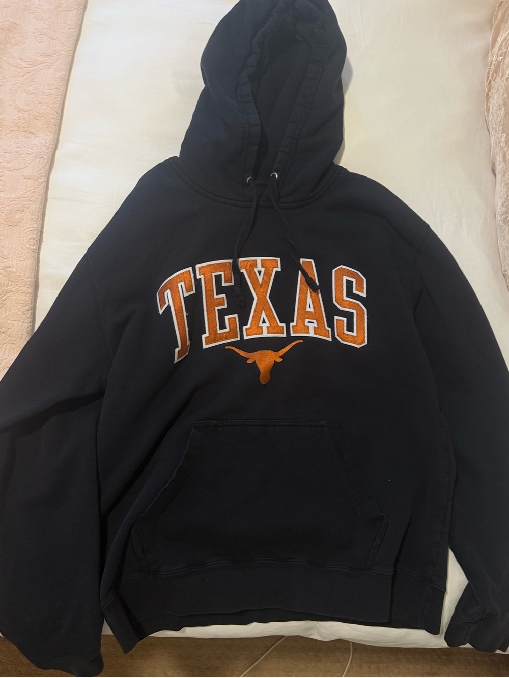 Texas Longhorns Black Hoodie with Orange Logo
